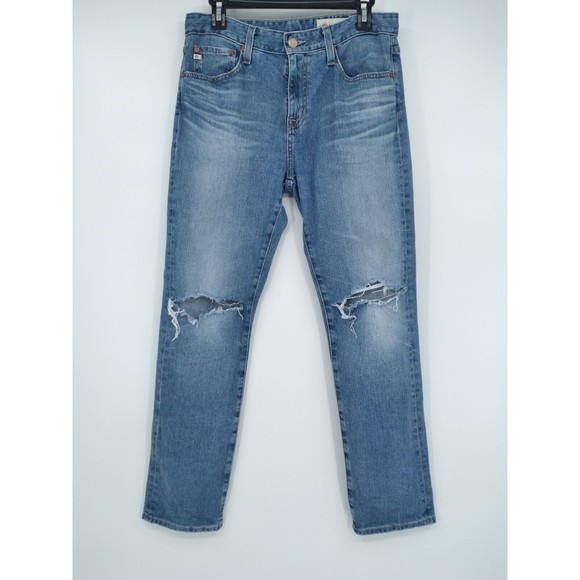 AG Adriano Goldschmied womens AG-ED denim Ex-boyfriend slouchy slim jeans 27 - Picture 1 of 7